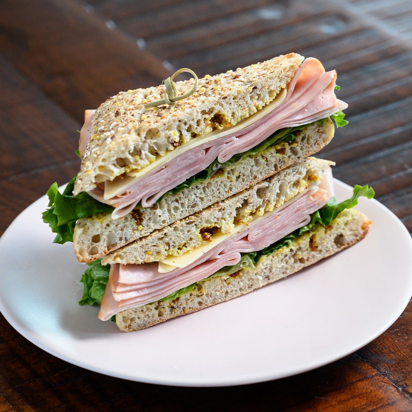 Double Smoked Ham and Swiss Sandwich