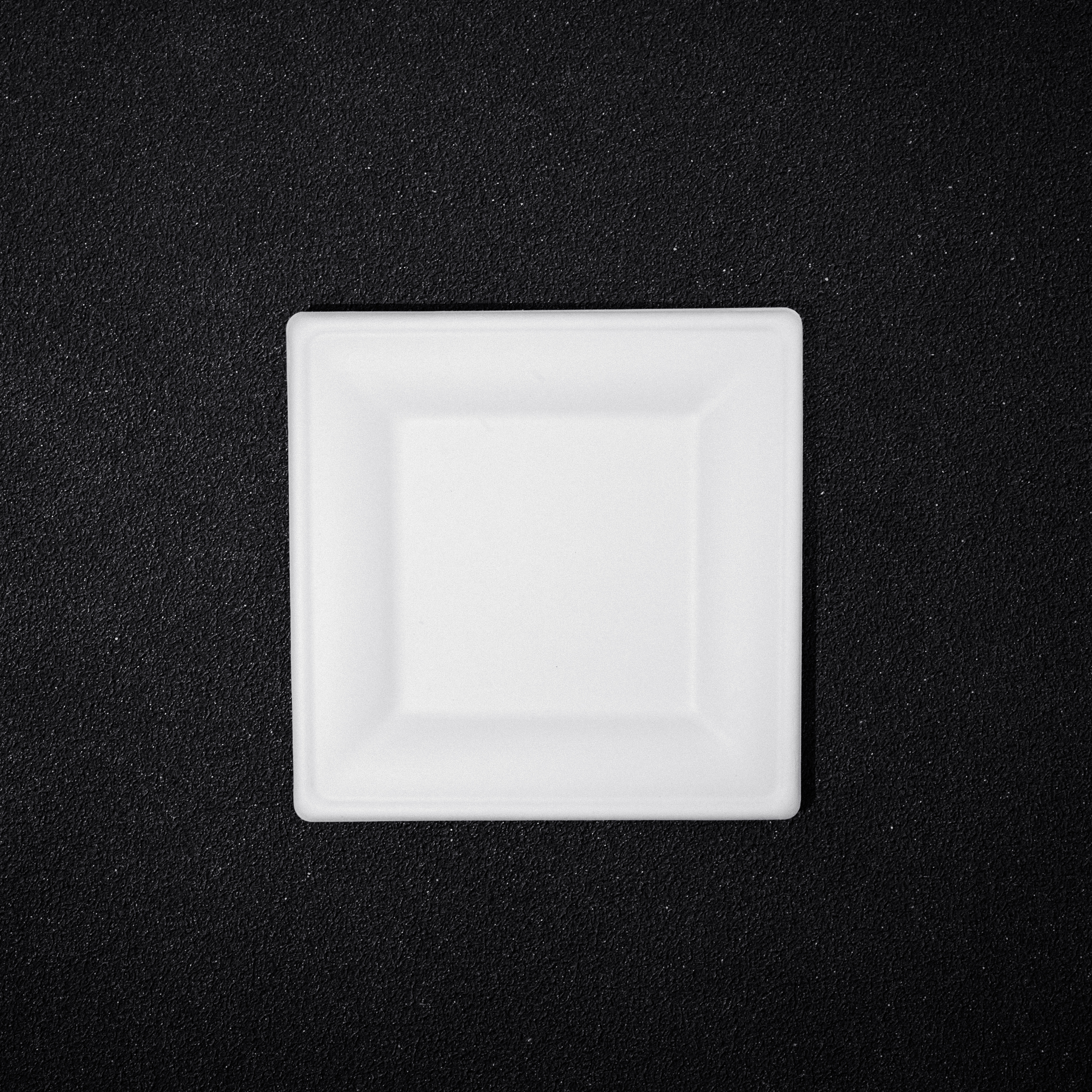 6 Inch Square Plate (Compostable)